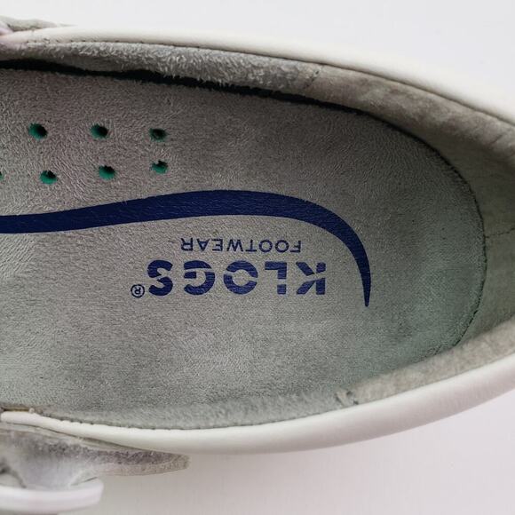 Klogs Ace Womens Size 8.5 White Leather Comfort Mary Jane Clog Shoes - Picture 11 of 13